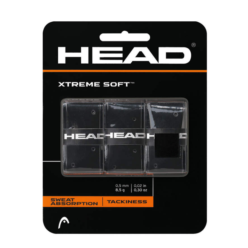 HEAD Xtremesoft Grip Overgrip schwarz (3 Stk) HEAD Xtremesoft Grip Overgrip schwarz (3 Stk)