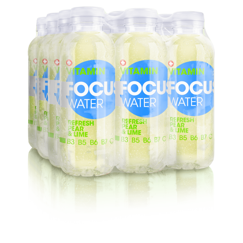 FOCUS WATER refresh pear / lime (12x50cl) FOCUS WATER refresh pear / lime (12x50cl)