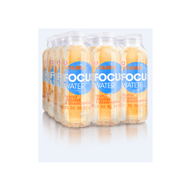 FOCUS WATER revive orange / dragon fruit (12x50cl) FOCUS WATER revive orange / dragon fruit (12x50cl)