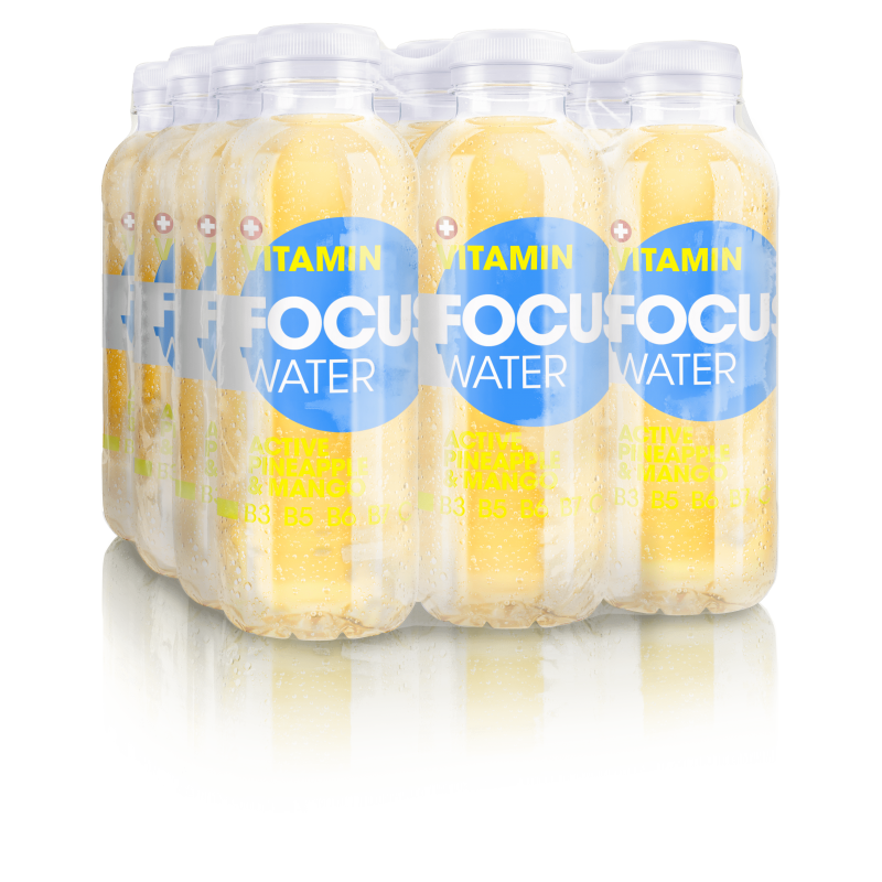 FOCUS WATER active pineapple / mango (12x50cl) FOCUS WATER active pineapple / mango (12x50cl)